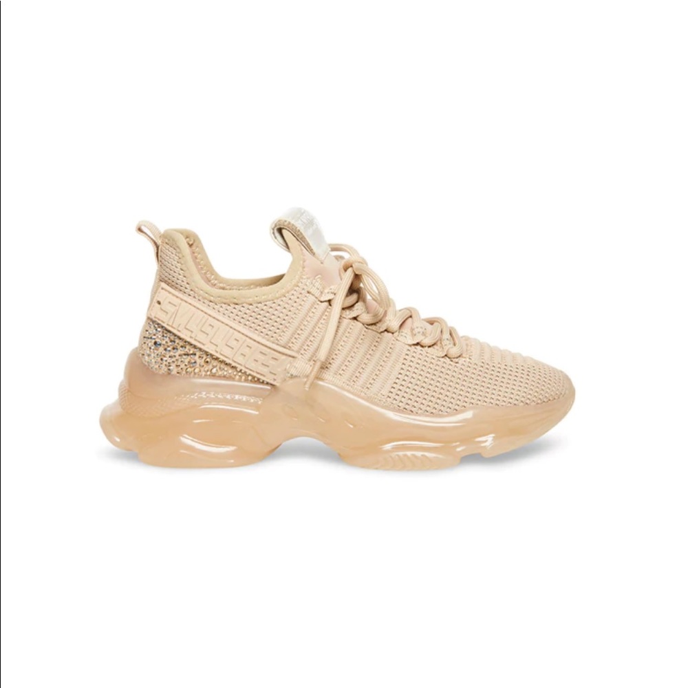 Steve Madden Women's Maxima Rhinestone-Trim Trainer Sneakers